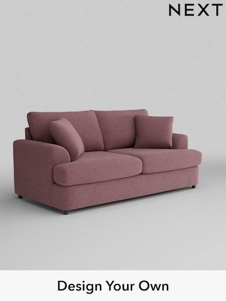 Fine Chenille Easy Clean/Mid Mulberry Purple Parker Platform (W43072) | £1,275
