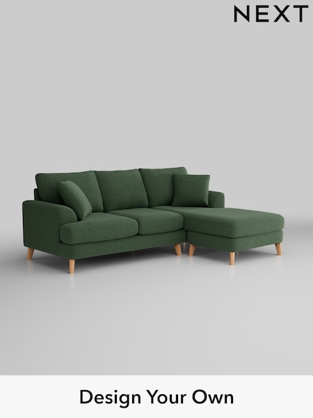 Fine Chenille Easy Clean/Mid Khaki Green Parker (W43073) | £1,775