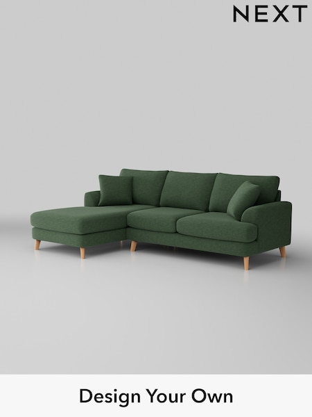 Fine Chenille Easy Clean/Mid Khaki Green Parker (W43073) | £2,150