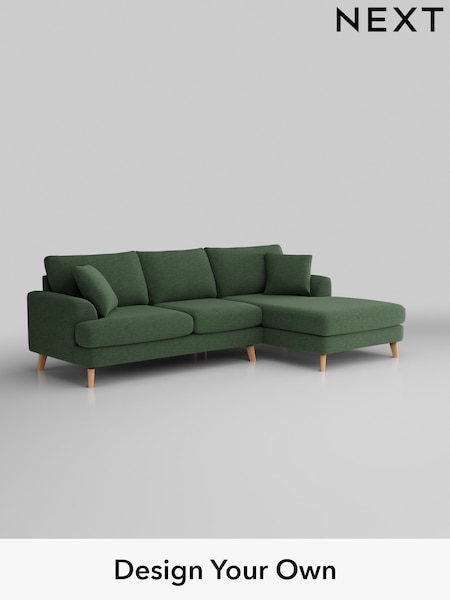 Fine Chenille Easy Clean/Mid Khaki Green Parker (W43073) | £2,299