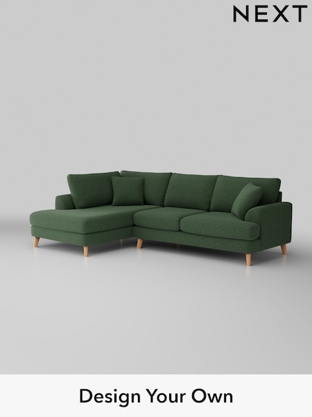 Fine Chenille Easy Clean/Mid Khaki Green Parker (W43073) | £2,250