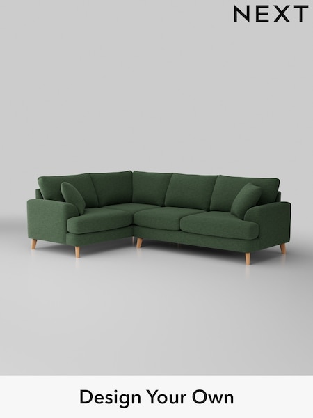 Fine Chenille Easy Clean/Mid Khaki Green Parker (W43073) | £2,325