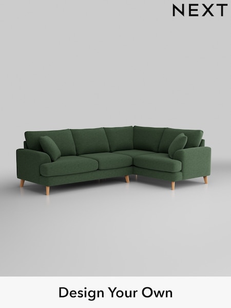 Fine Chenille Easy Clean/Mid Khaki Green Parker (W43073) | £2,325