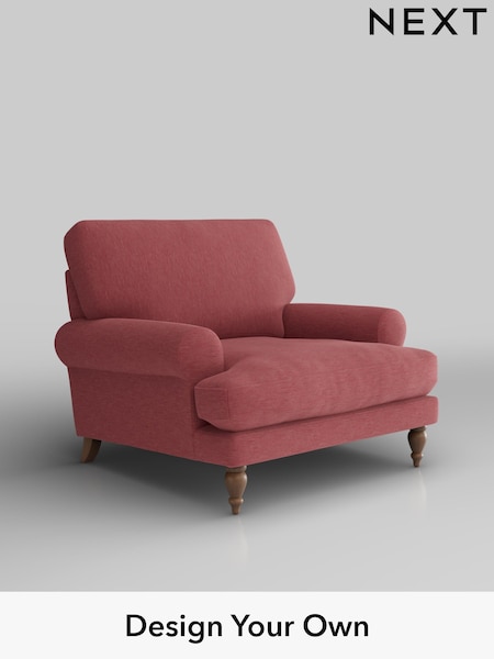 Fine Chenille Easy Clean/Mid Pink Erin Deep Relaxed Sit (W43074) | £875