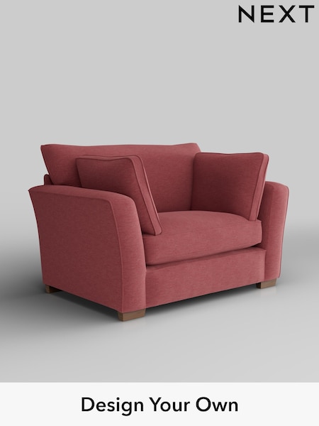 Fine Chenille Easy Clean/Mid Pink Heath Highback (W43076) | £850