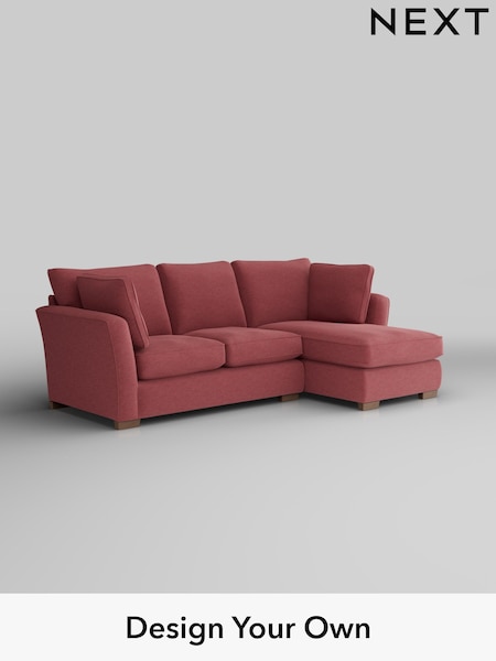 Fine Chenille Easy Clean/Mid Pink Heath Highback (W43076) | £1,899