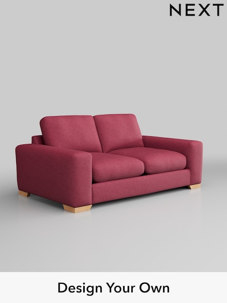 Fine Chenille Easy Clean/Mid Raspberry Pink Houghton Deep Relaxed Sit (W43078) | £1,325