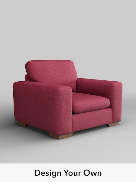 Fine Chenille Easy Clean/Mid Raspberry Pink Houghton Deep Sit (W43080) | £875