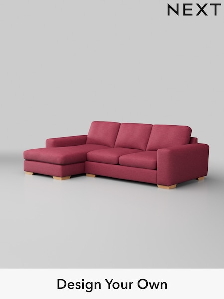 Fine Chenille Easy Clean/Mid Raspberry Pink Houghton Deep Sit (W43080) | £2,050