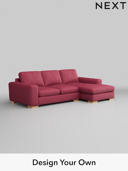 Fine Chenille Easy Clean/Mid Raspberry Pink Houghton Deep Sit (W43080) | £2,050
