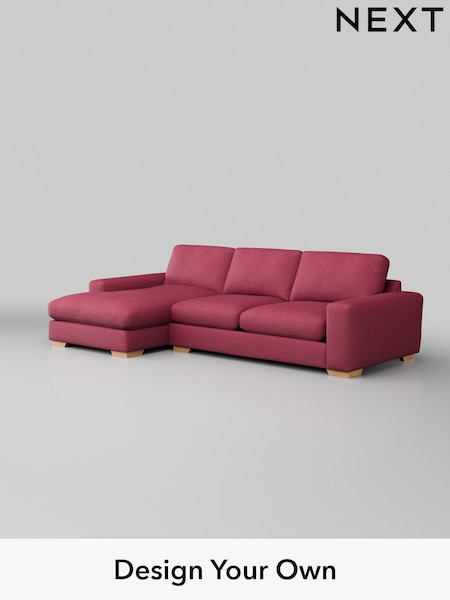 Fine Chenille Easy Clean/Mid Raspberry Pink Houghton Deep Sit (W43080) | £2,250