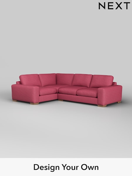 Fine Chenille Easy Clean/Mid Raspberry Pink Houghton Deep Sit (W43080) | £2,575