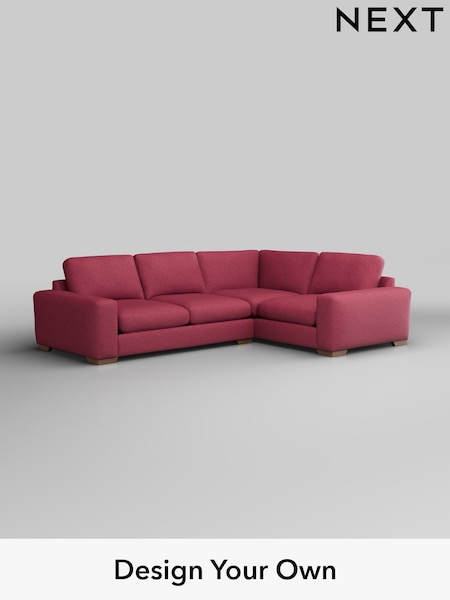 Fine Chenille Easy Clean/Mid Raspberry Pink Houghton Deep Sit (W43080) | £2,575