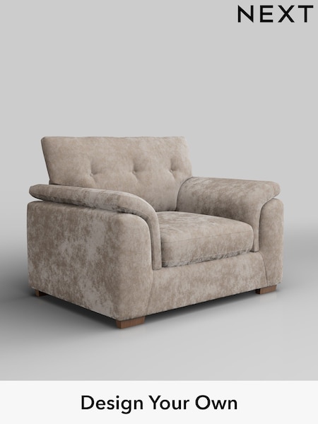 Distressed Velour/Mid Natural Hayden Buttoned Back (W43081) | £850