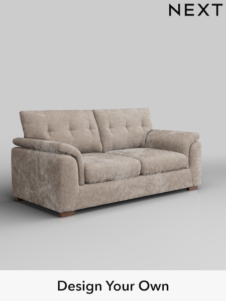 Distressed Velour/Mid Natural Hayden Buttoned Back (W43081) | £1,225