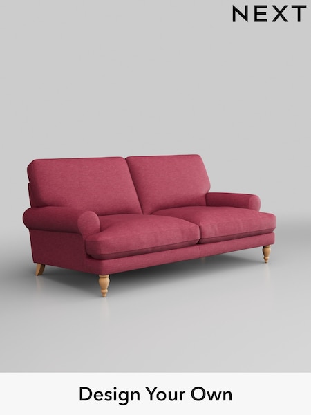 Fine Chenille Easy Clean/Mid Raspberry Pink Erin Deep Relaxed Sit (W43083) | £1,275
