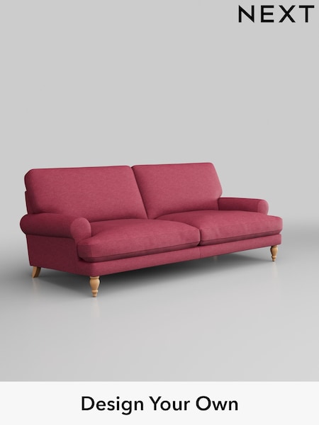 Fine Chenille Easy Clean/Mid Raspberry Pink Erin Deep Relaxed Sit (W43083) | £1,375