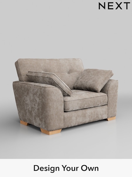 Distressed Velour/Mid Natural Stamford Buttoned Back (W43094) | £899