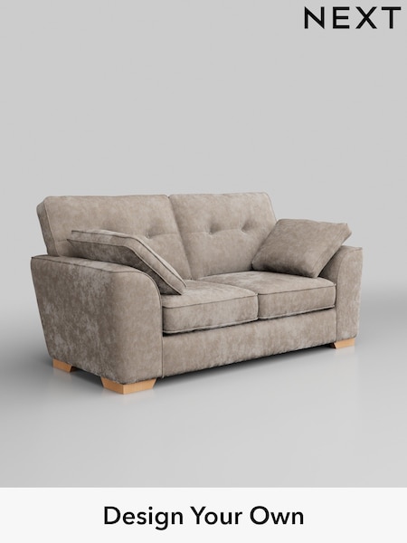 Distressed Velour/Mid Natural Stamford Buttoned Back (W43094) | £1,199
