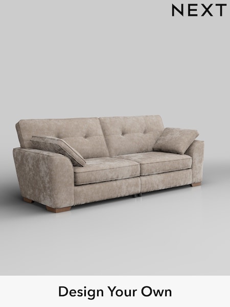Distressed Velour/Mid Natural Stamford Buttoned Back (W43094) | £1,399