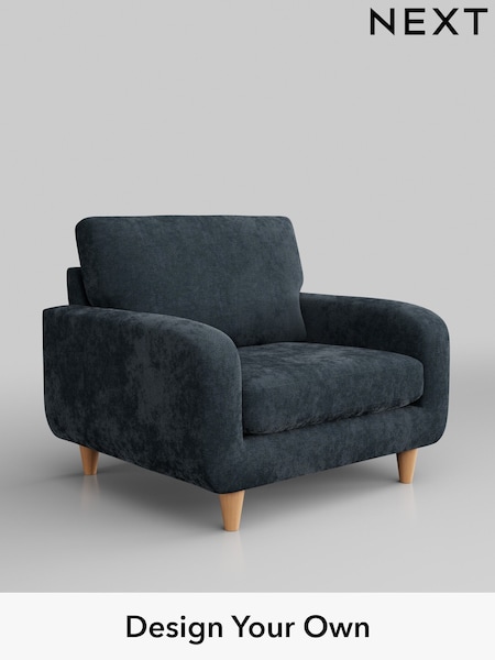 Distressed Velour/Midnight Blue Camden (W43095) | £650