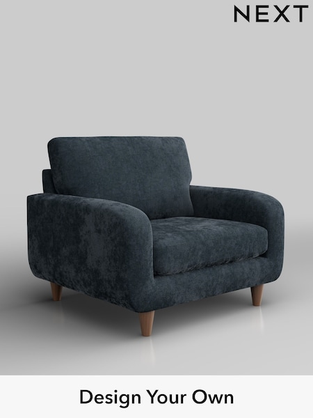 Distressed Velour/Midnight Blue Camden (W43095) | £650