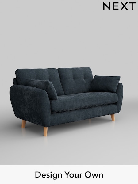 Distressed Velour/Midnight Blue Wilson Buttoned Back (W43115) | £950