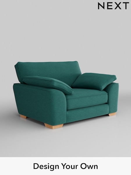Fine Chenille Easy Clean/Dark Juniper Green Stamford Grand Relaxed Sit (W43117) | £1,299