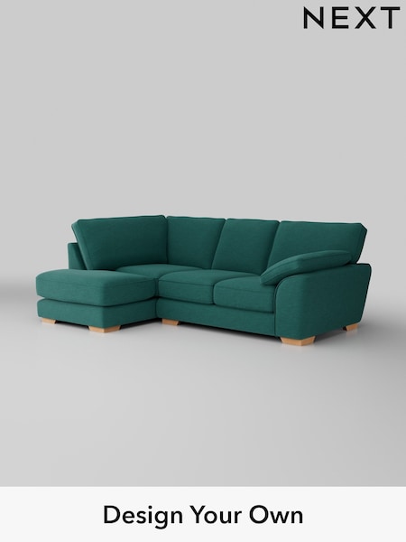 Fine Chenille Easy Clean/Dark Juniper Green Stamford Grand Relaxed Sit (W43117) | £2,375