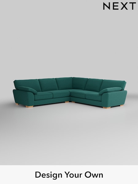 Fine Chenille Easy Clean/Dark Juniper Green Stamford Grand Relaxed Sit (W43117) | £3,025