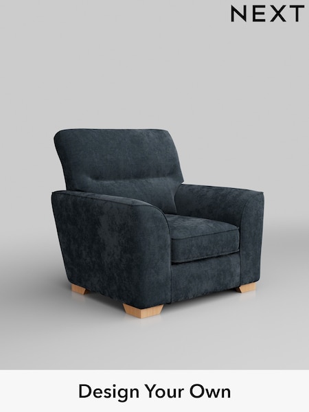Distressed Velour/Midnight Blue Stamford Highback (W43121) | £799