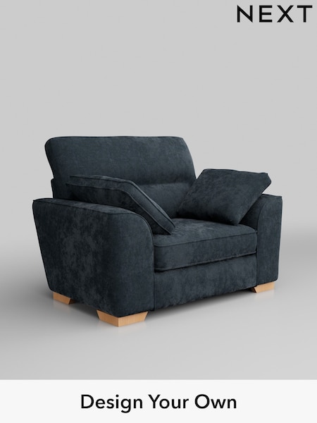 Distressed Velour/Midnight Blue Stamford Highback (W43121) | £899