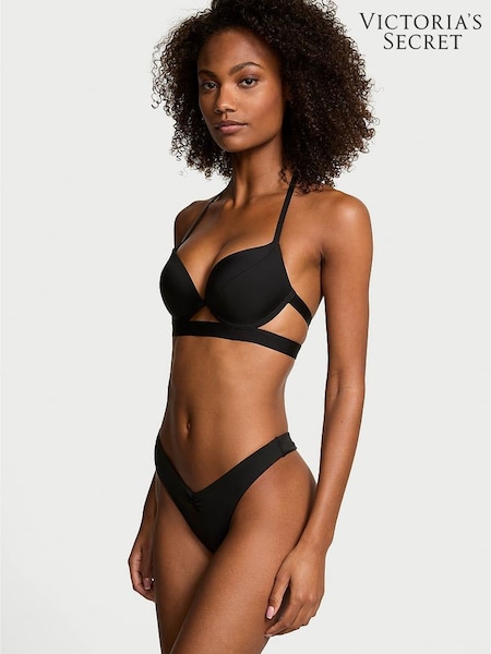 Victoria's Secret Black Thong Bikini Bottoms (W43123) | £29