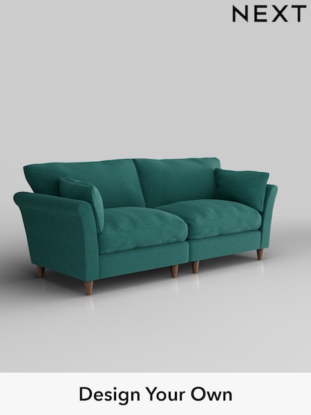 Fine Chenille Easy Clean/Dark Juniper Green Hartley Relaxed Sit (W43131) | £1,375