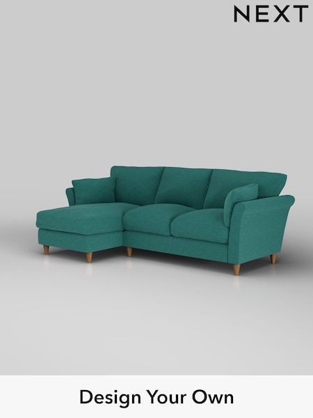 Fine Chenille Easy Clean/Dark Juniper Green Hartley Relaxed Sit (W43131) | £1,899