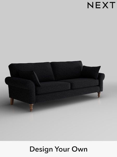 Fine Chenille Easy Clean/Black Mallory (W43138) | £1,099