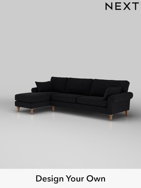 Fine Chenille Easy Clean/Black Mallory (W43138) | £1,575