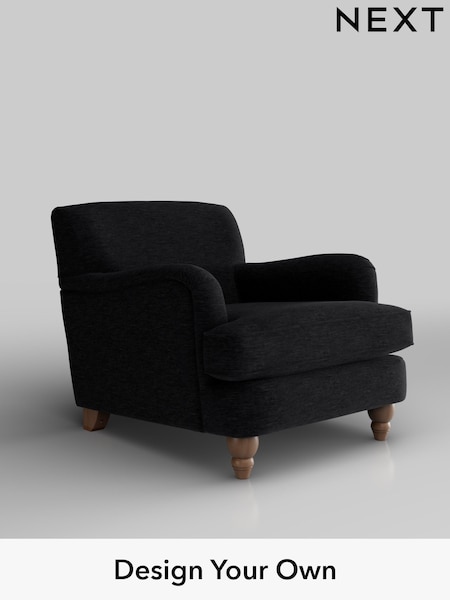 Fine Chenille Easy Clean/Black Lilly Ii (W43140) | £650