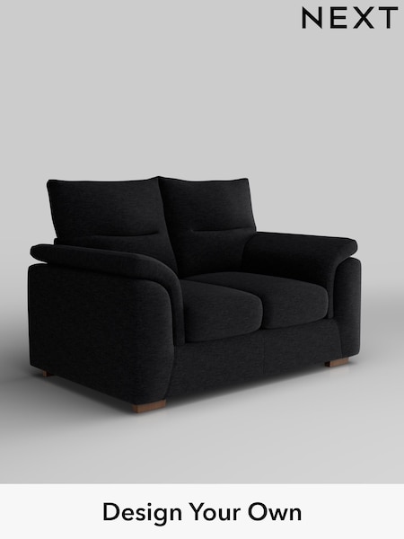 Fine Chenille Easy Clean/Black Hayden Highback (W43141) | £1,025