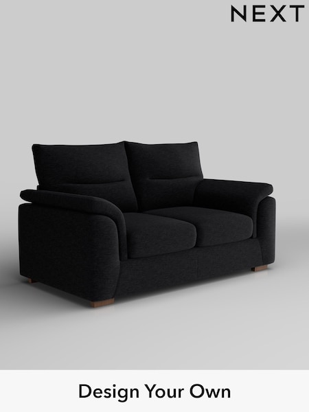 Fine Chenille Easy Clean/Black Hayden Highback (W43141) | £1,125