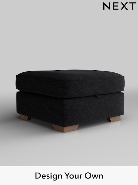 Fine Chenille Easy Clean/Black Stamford Highback (W43144) | £499