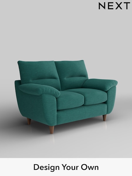 Fine Chenille Easy Clean/Dark Juniper Green Elliot Highback (W43153) | £975