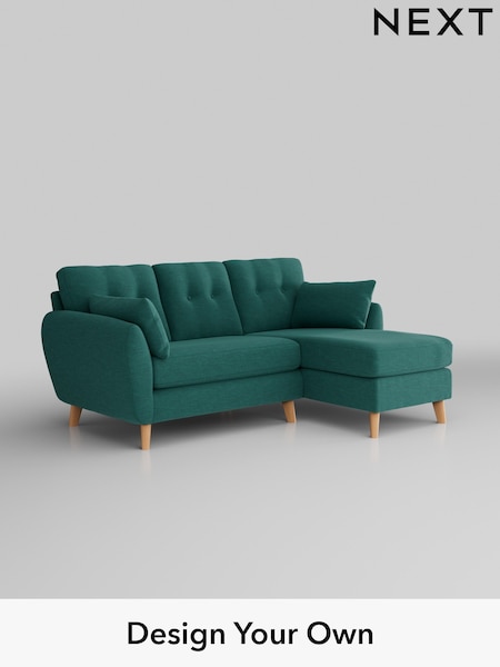 Fine Chenille Easy Clean/Dark Juniper Green Wilson Buttoned Back (W43154) | £1,575