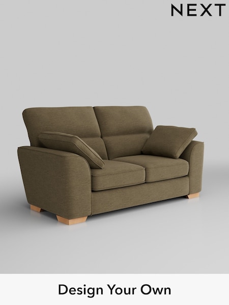 Fine Chenille Easy Clean/Dark Moss Green Stamford Highback (W43156) | £1,199