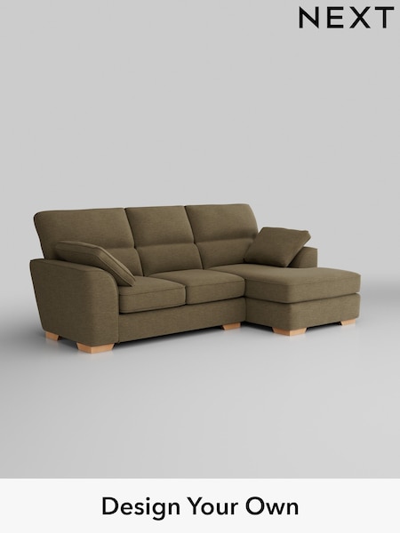 Fine Chenille Easy Clean/Dark Moss Green Stamford Highback (W43156) | £1,875