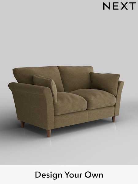 Fine Chenille Easy Clean/Dark Moss Green Hartley Relaxed Sit (W43157) | £1,075