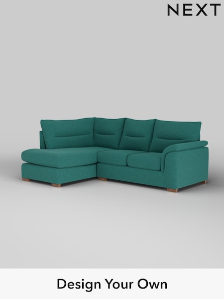 Fine Chenille Easy Clean/Dark Juniper Green Hayden Highback (W43158) | £1,825