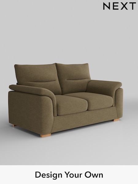 Fine Chenille Easy Clean/Dark Moss Green Hayden Highback (W43159) | £1,125