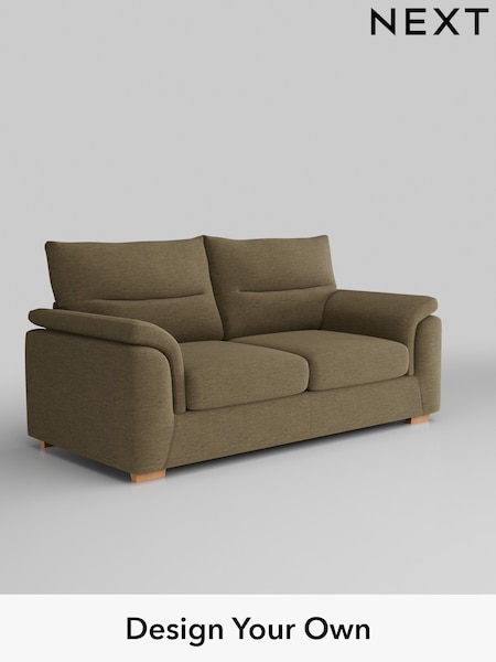 Fine Chenille Easy Clean/Dark Moss Green Hayden Highback (W43159) | £1,225