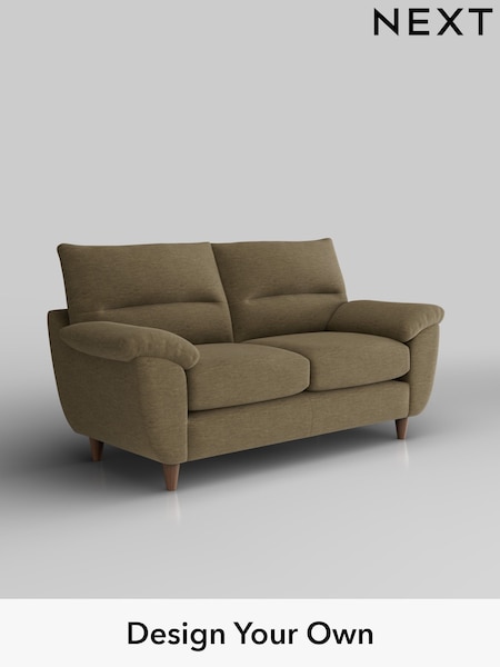 Fine Chenille Easy Clean/Dark Moss Green Elliot Highback (W43161) | £1,075